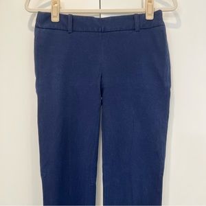 J. Crew Stretch City Fit Blue Pants Size 0
